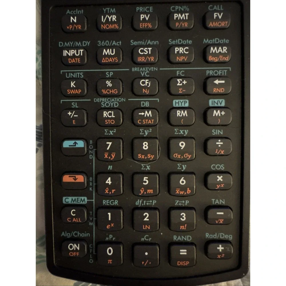 HP 10BII Financial Calculator‎ Tested Works New Batteries